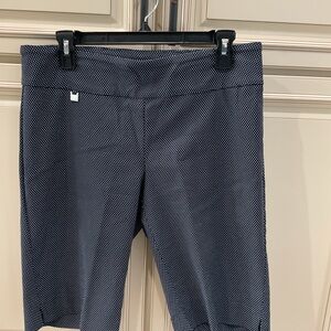 Peck & Peck Navy Polka Dot Pants